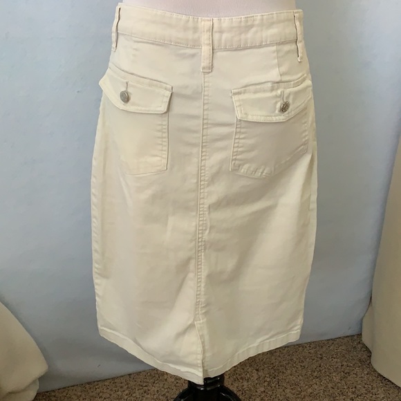 Cream Khaki Skirt Blu Y2 - Picture 6 of 11